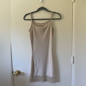 Brandless Dainty Beige Slip Dress